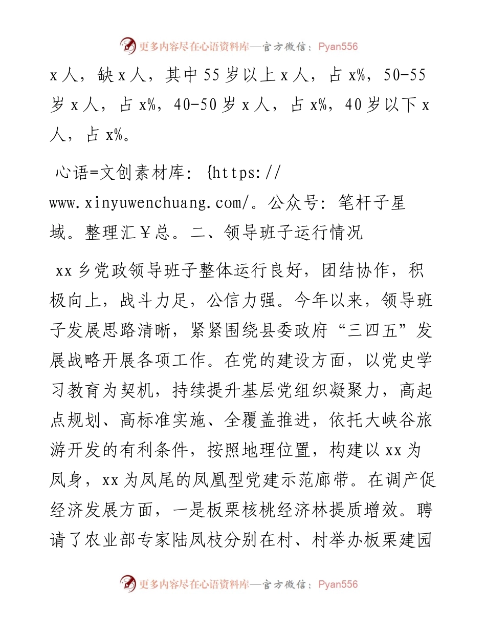 乡镇领导班子运行情况分析研判报告范文工作汇报总结.docx_第2页