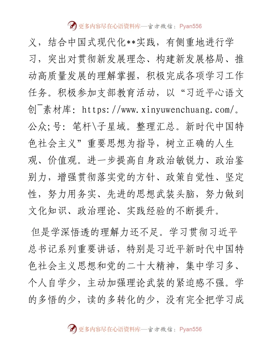 党员干部主题教育专题民主生活会对照检查材料.docx_第2页