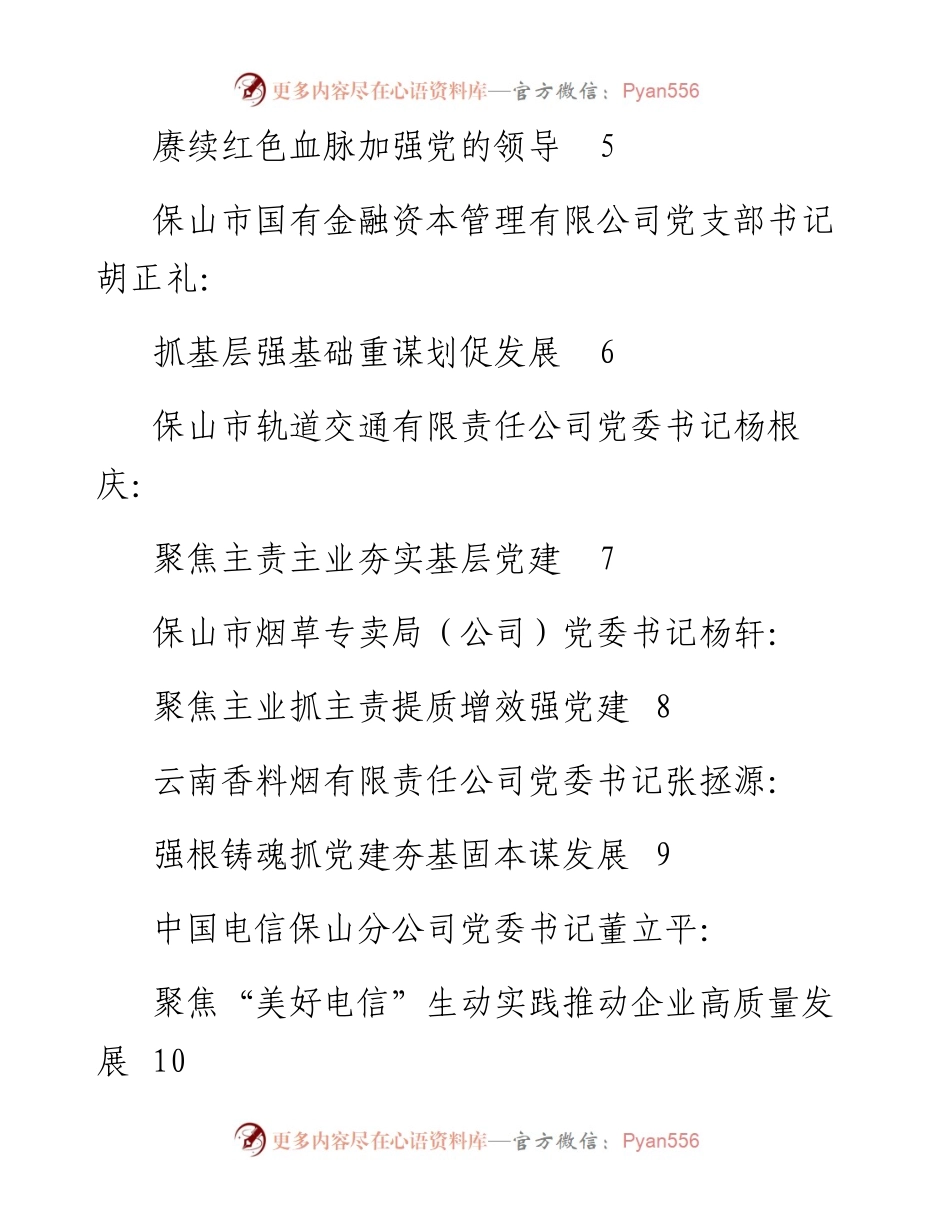 专题系列658（12篇）保山市国资国企系统党组织书记抓基层党建工作述职报告汇编（企业央企国企）.docx_第2页