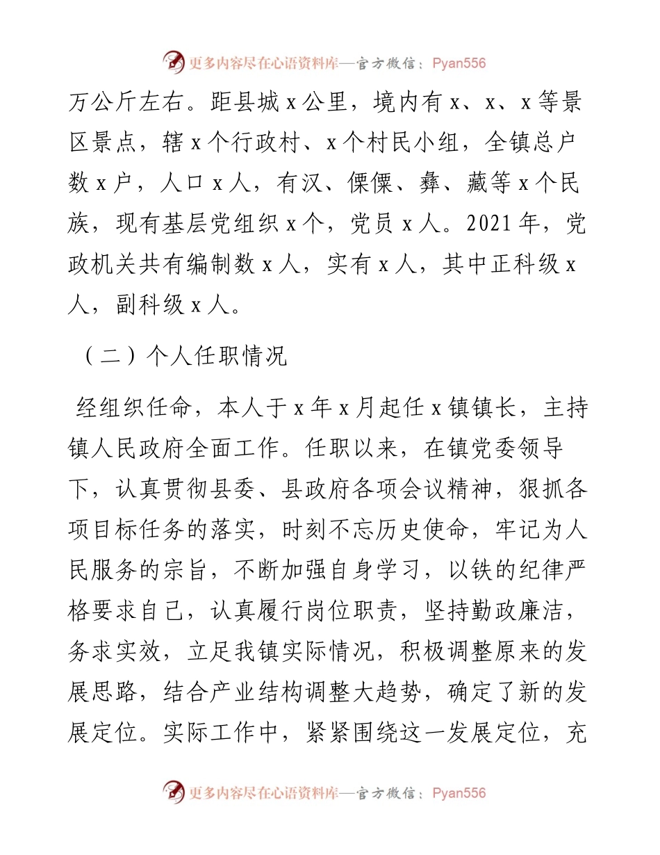 乡镇镇长履行经济责任情况年度报告范文.docx_第2页