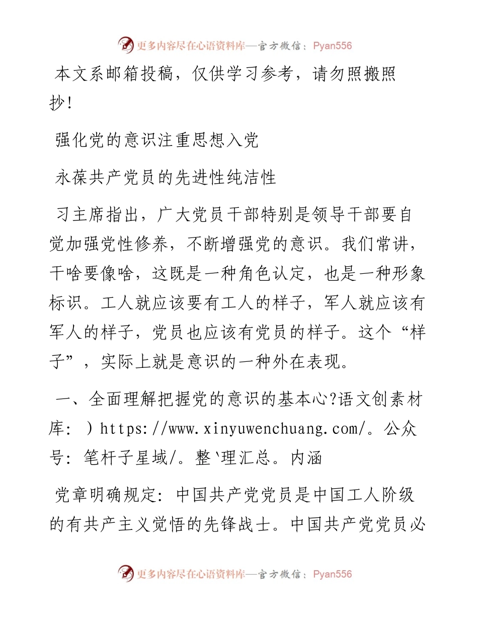 党课范文：永葆共产党员的先进性纯洁性.docx_第1页