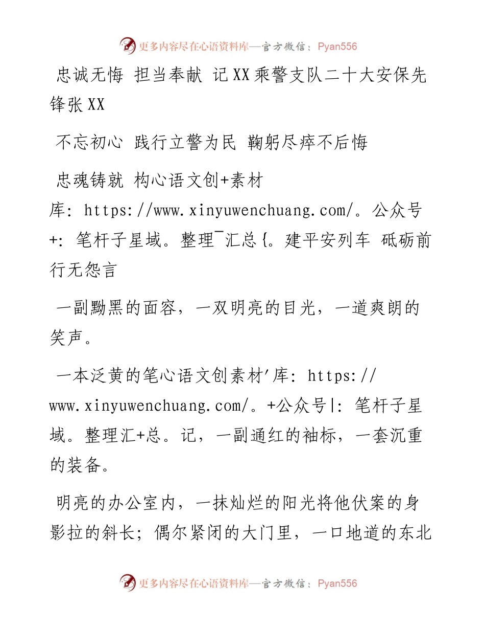 二十大维稳安保个人事迹材料.docx_第1页