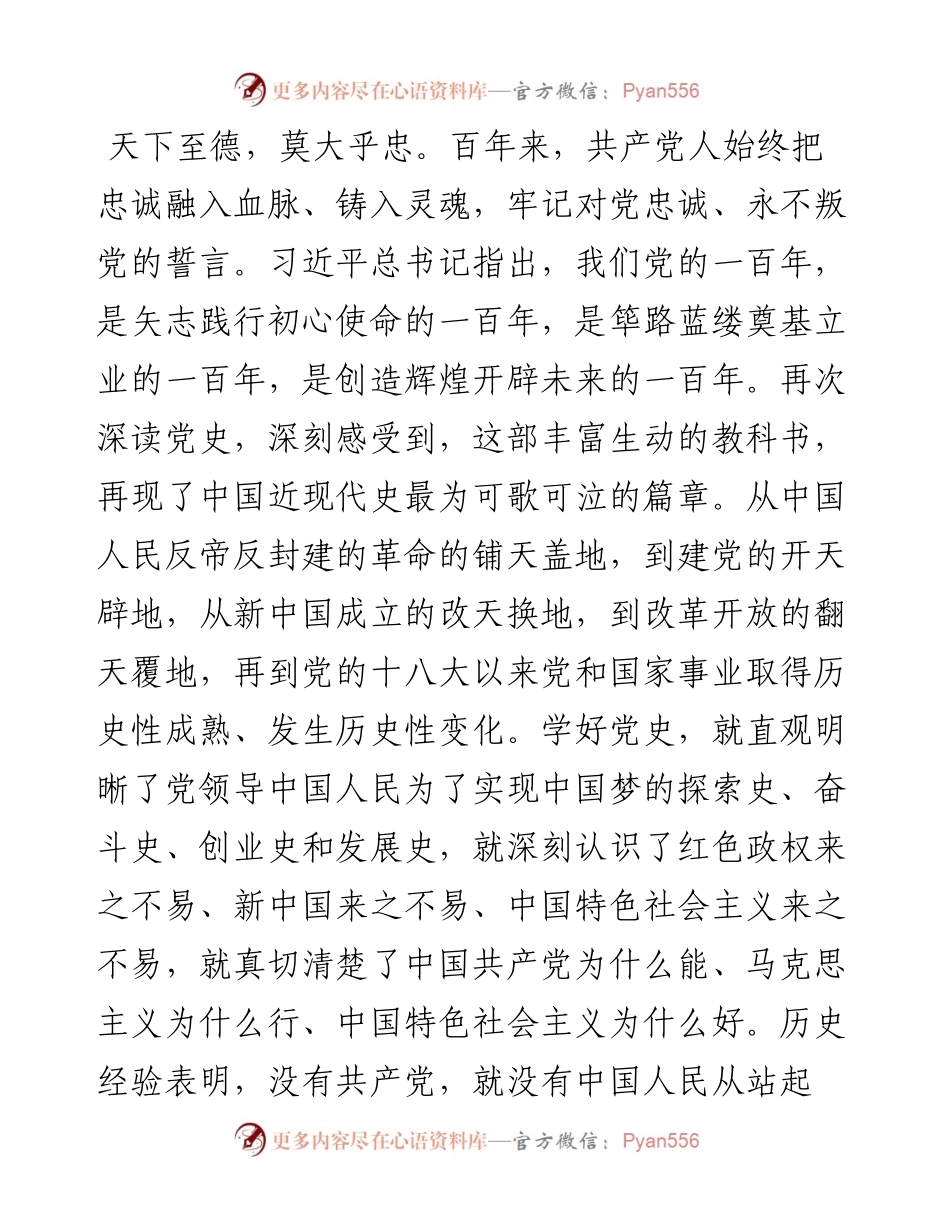 从百年党史中汲取前进力量，以昂扬姿态奋进新征程.docx_第2页