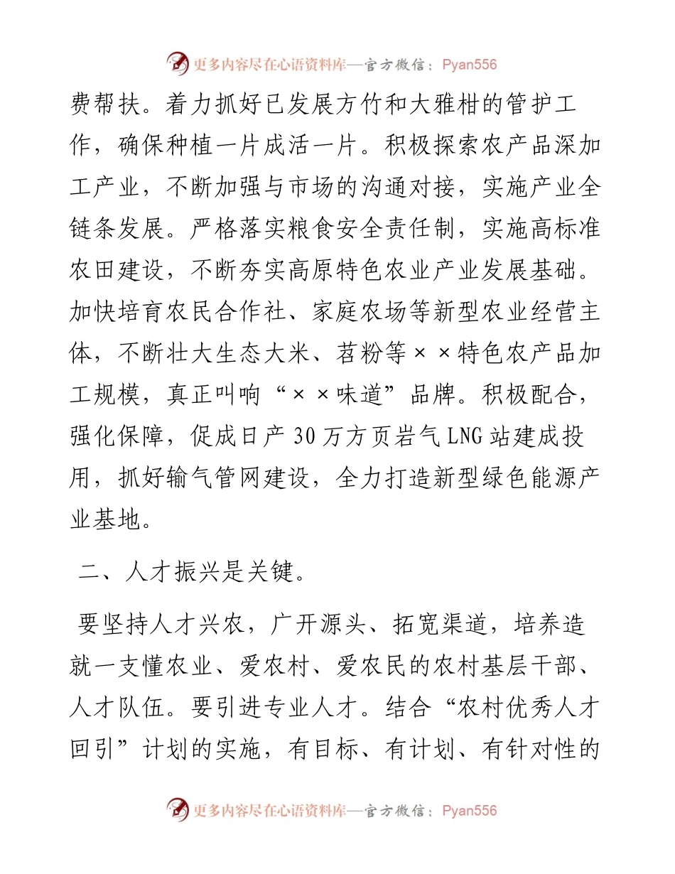 乡镇党委书记乡村振兴研讨发言材料.docx_第2页