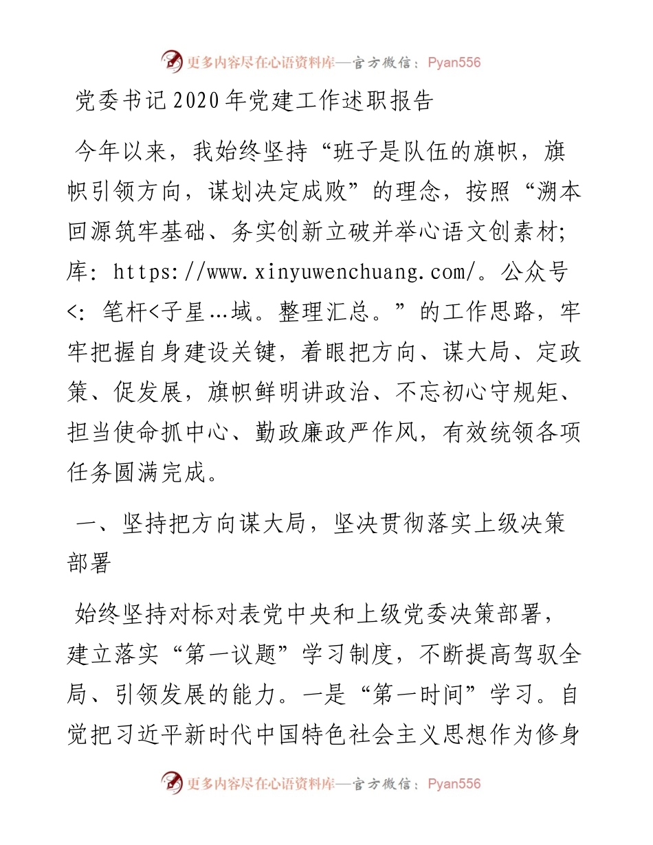 党委书记党建工作述职报告.docx_第1页