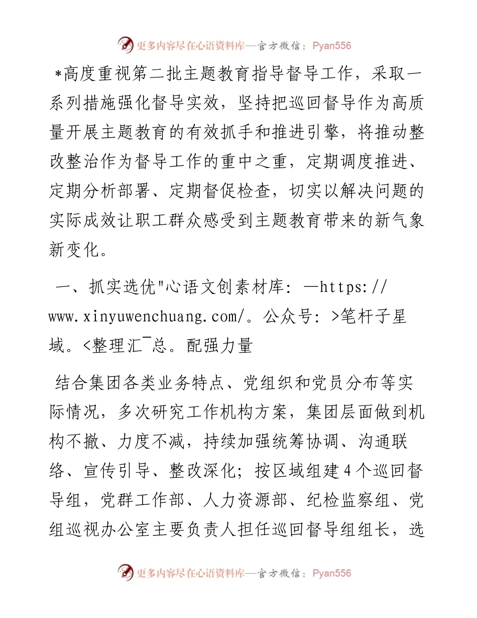 主题教育经验做法：从严从实抓好督导 持续发力促实效.docx_第1页