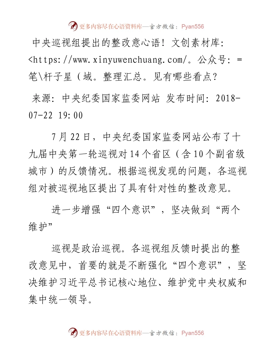 中央巡视组提出的整改意见有哪些看点.docx_第1页