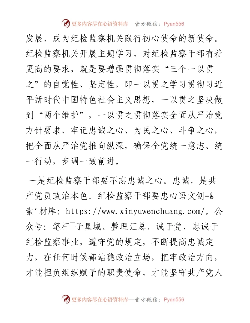 党课讲稿：坚守初心使命，从严从实推进纪检监察工作高质量发展.docx_第2页