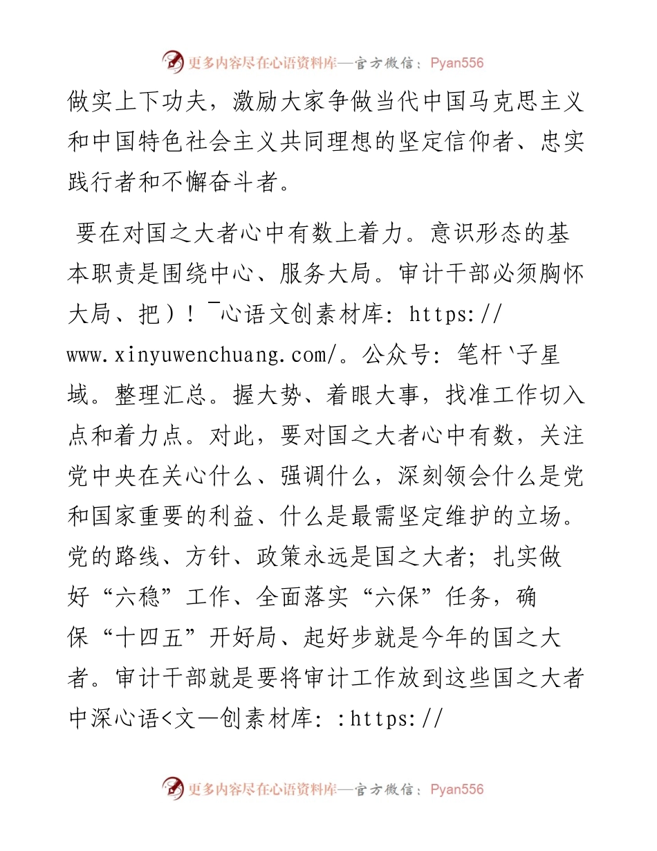 交流发言：提升审计干部的意识形态能力（审计局）.docx_第2页