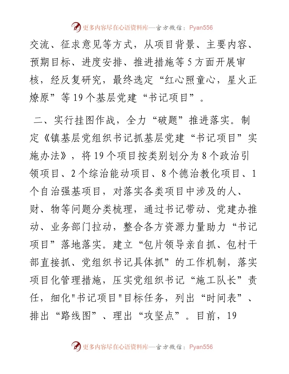 交流发言：做实“书记项目” 焕发基层党建新活力.docx_第2页