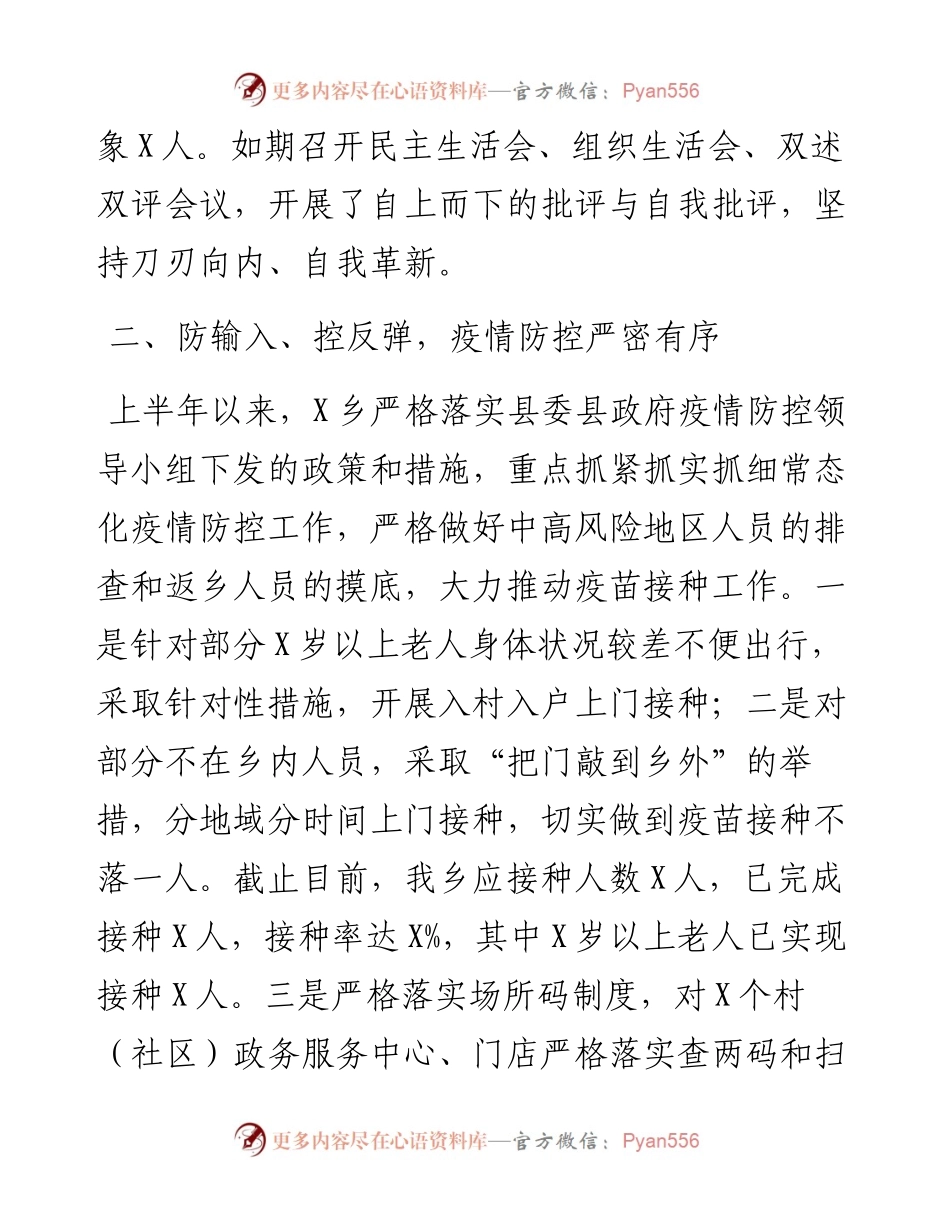 乡度上半年工作总结.docx_第2页