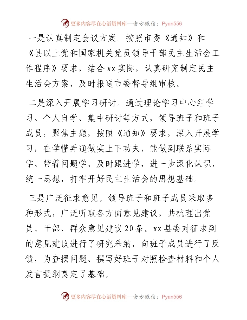 党史学习教育专题民主生活会督导组点评讲话.docx_第2页
