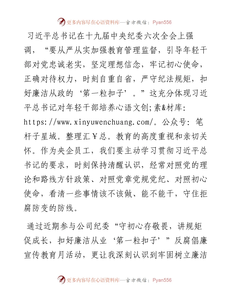 交流发言材料：筑牢信仰之基 务实笃行为本 在风清气正之中扣好廉洁从业“第一粒扣子”.docx_第1页