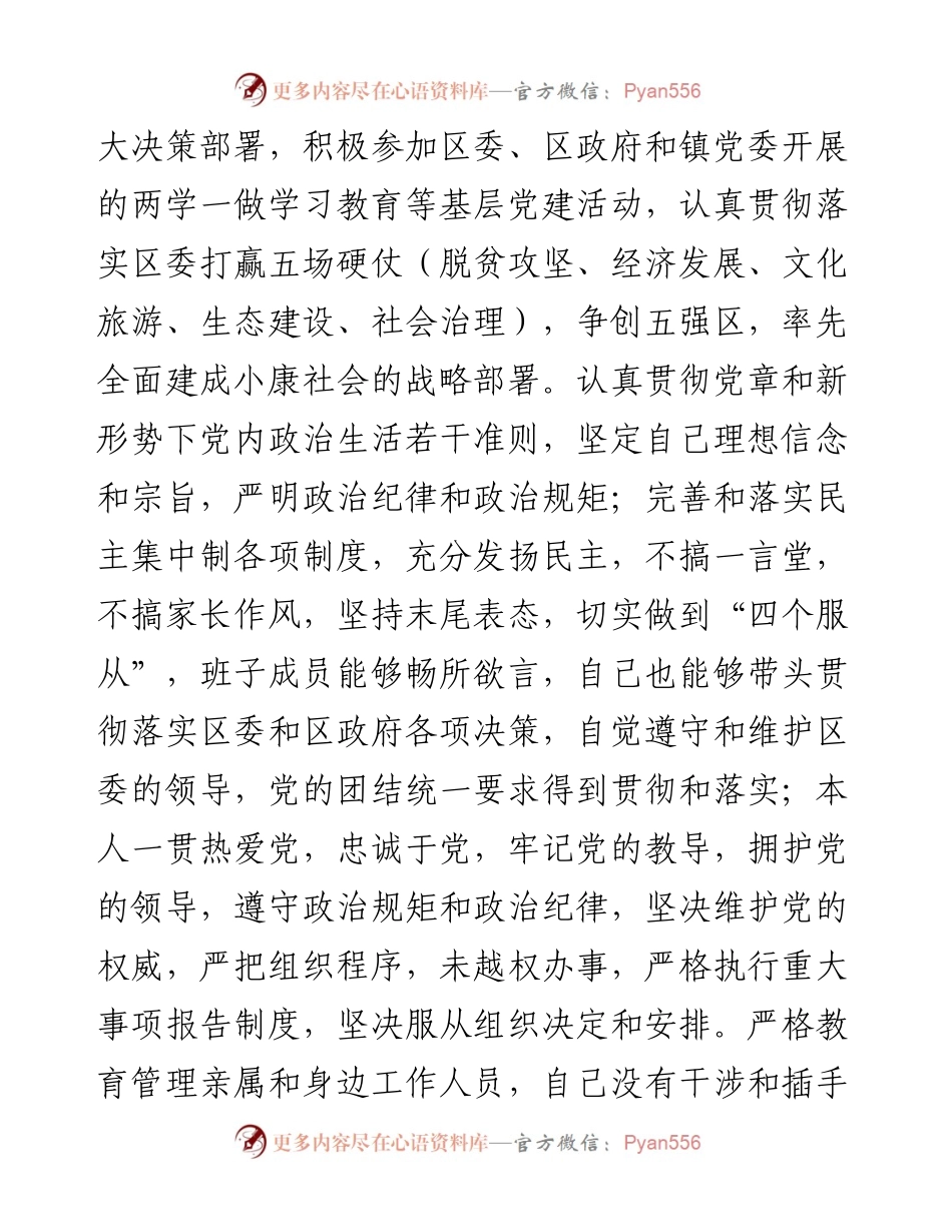 乡镇长巡察工作个人自查报告.docx_第2页