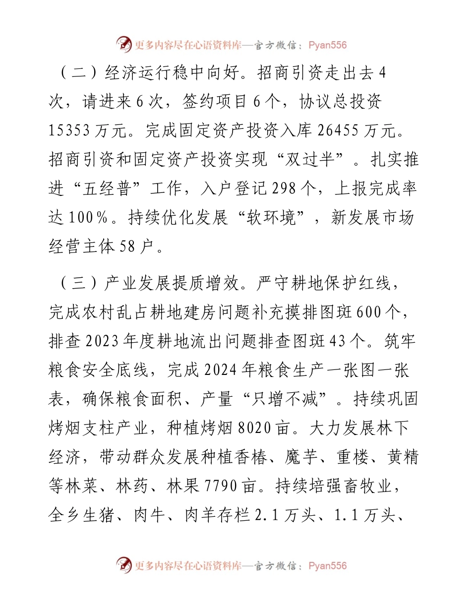 乡2024年上半年工作总结.docx_第2页