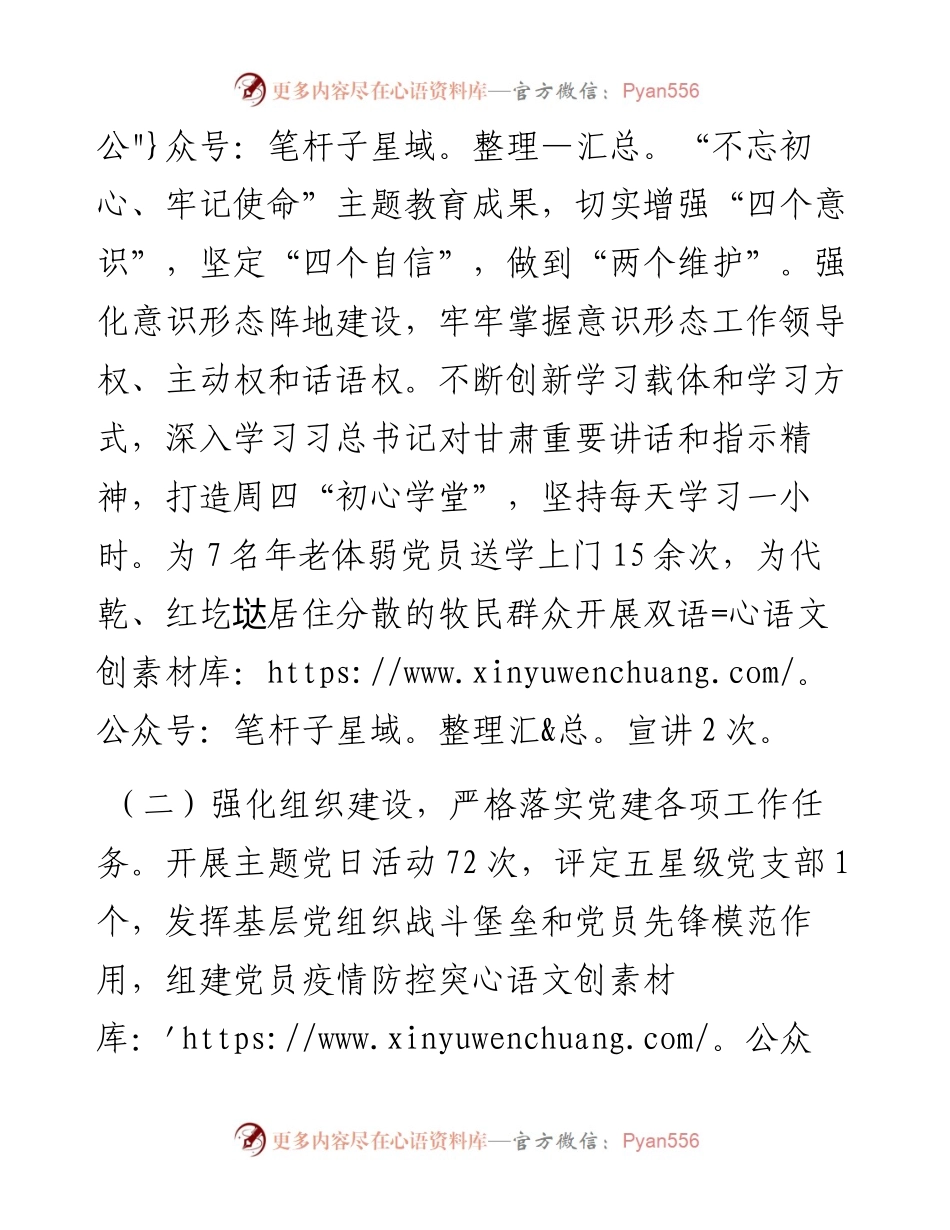 乡镇履行全面从严治党主体责任暨书记第一责任人责任情况报告.docx_第2页