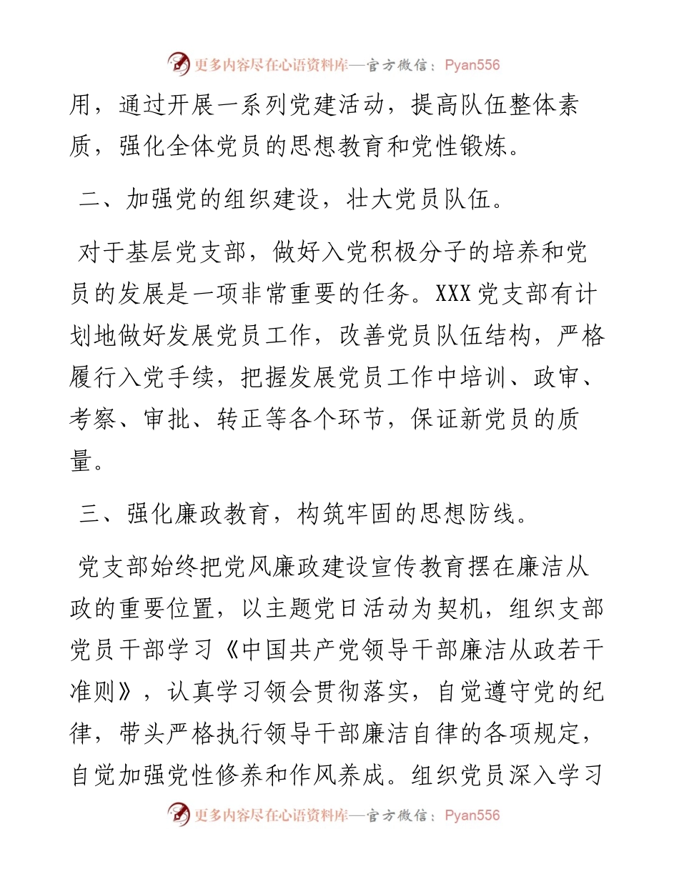 党支部书记述职述廉报告.docx_第2页