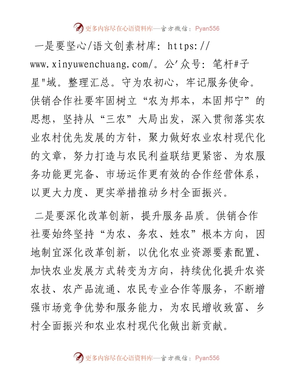 书记在XX县供销合作社揭牌仪式上的致辞.docx_第2页