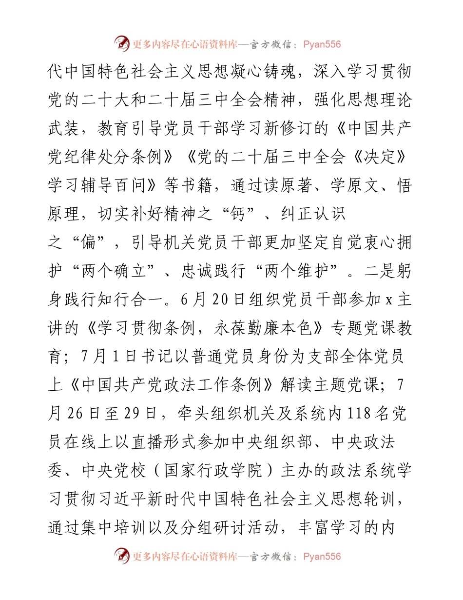 党支部书记2024年度上半年党建述职报告.docx_第2页
