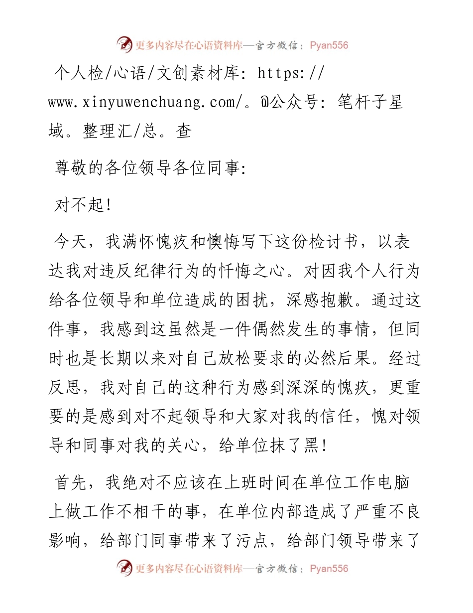 个人检查（一）.docx_第1页
