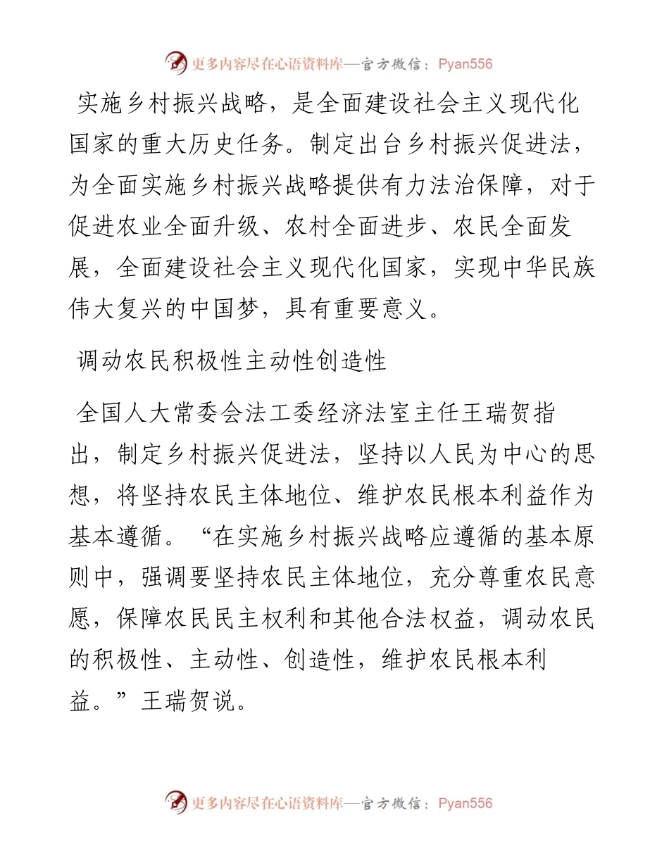 乡村振兴促进法政策解读.docx_第1页