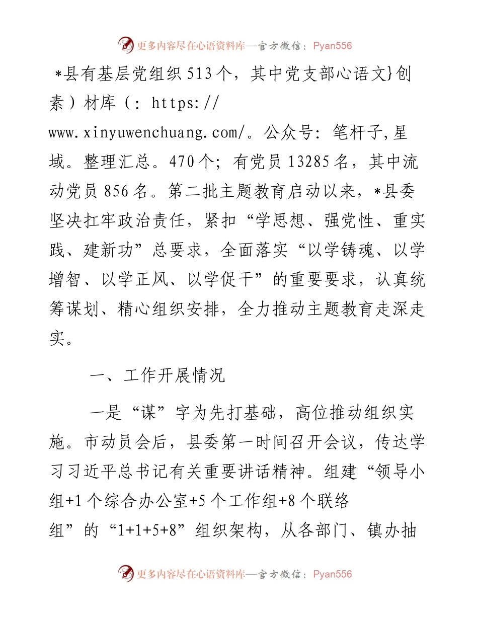 主题教育开展情况自查报告.docx_第1页