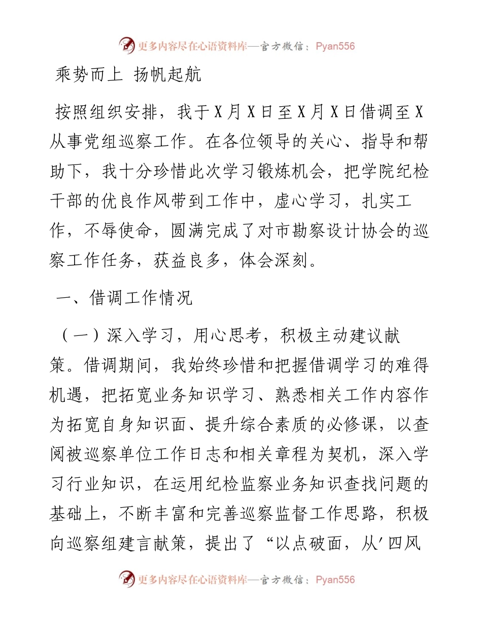 借调参加巡察工作总结.docx_第1页