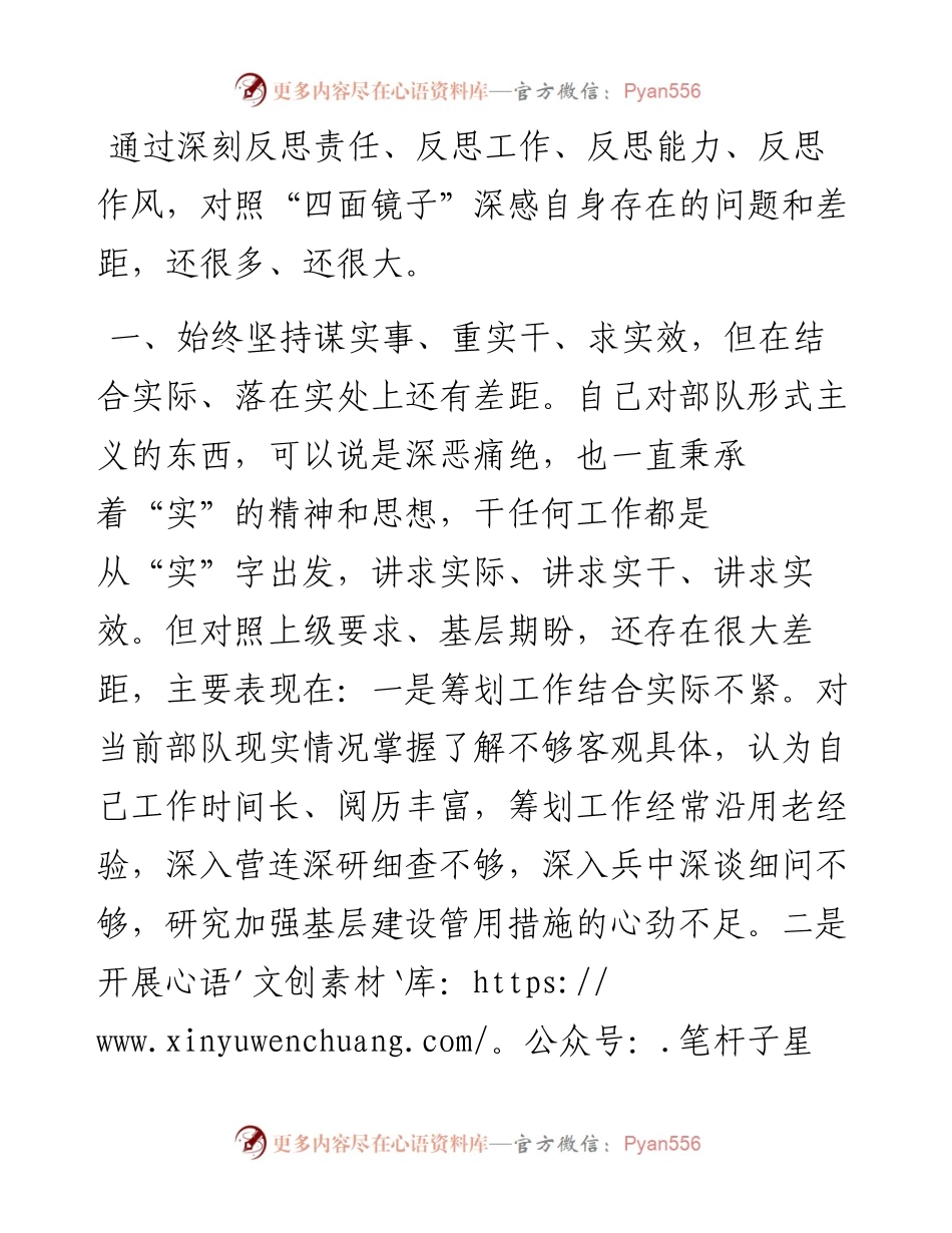 作风纪律整顿专题民主生活会发言材料.docx_第1页
