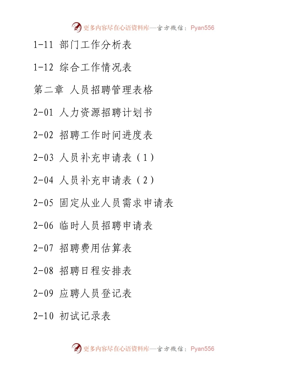 人力资源管理职位指导手册之人力资源管理表格115页.docx_第2页