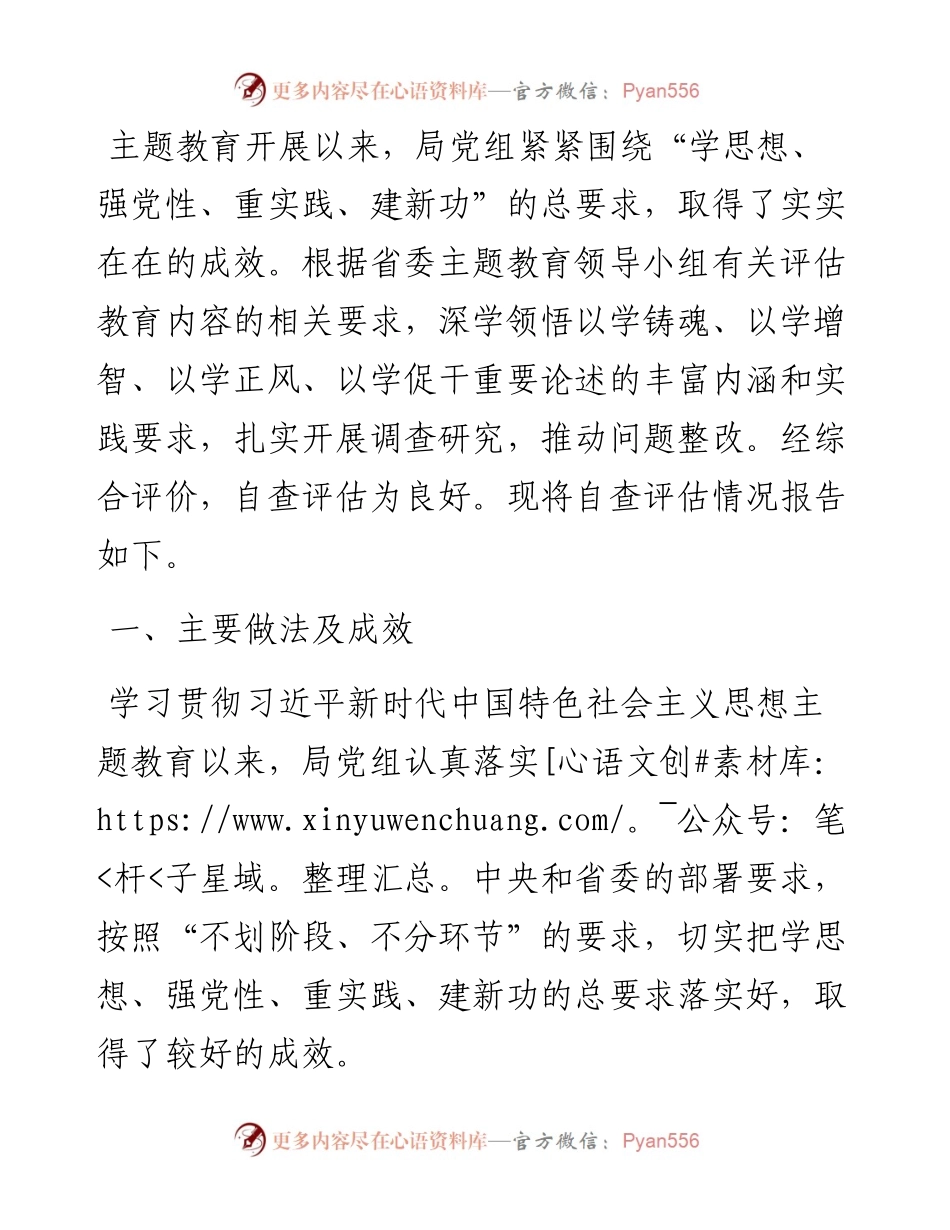 主题教育自查评估报告.docx_第1页