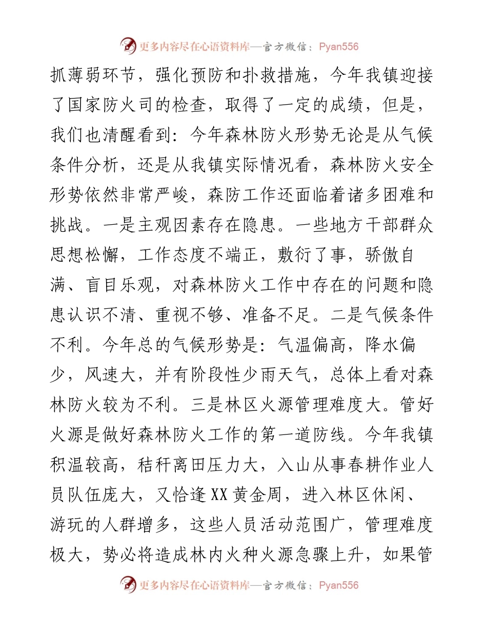 党委书记在全镇森林防火工作会议上的讲话.docx_第2页