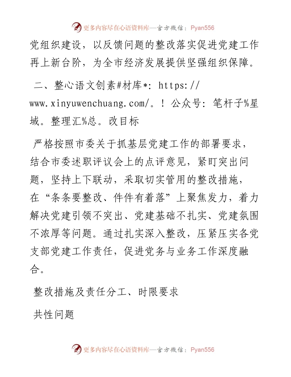 党工委书记抓基层党建述职评议问题整改实施方案.docx_第2页