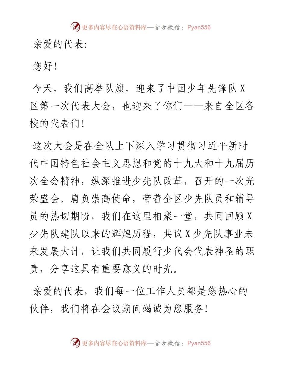 中国少年先锋队X区第一次代表大会会务指南.docx_第2页