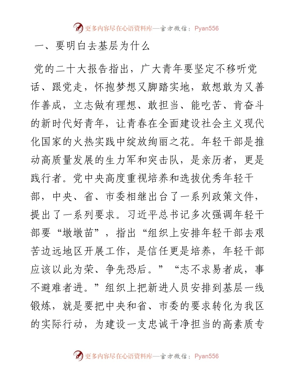 书记在干部下沉基层一线实践锻炼动员会上的讲话.docx_第2页