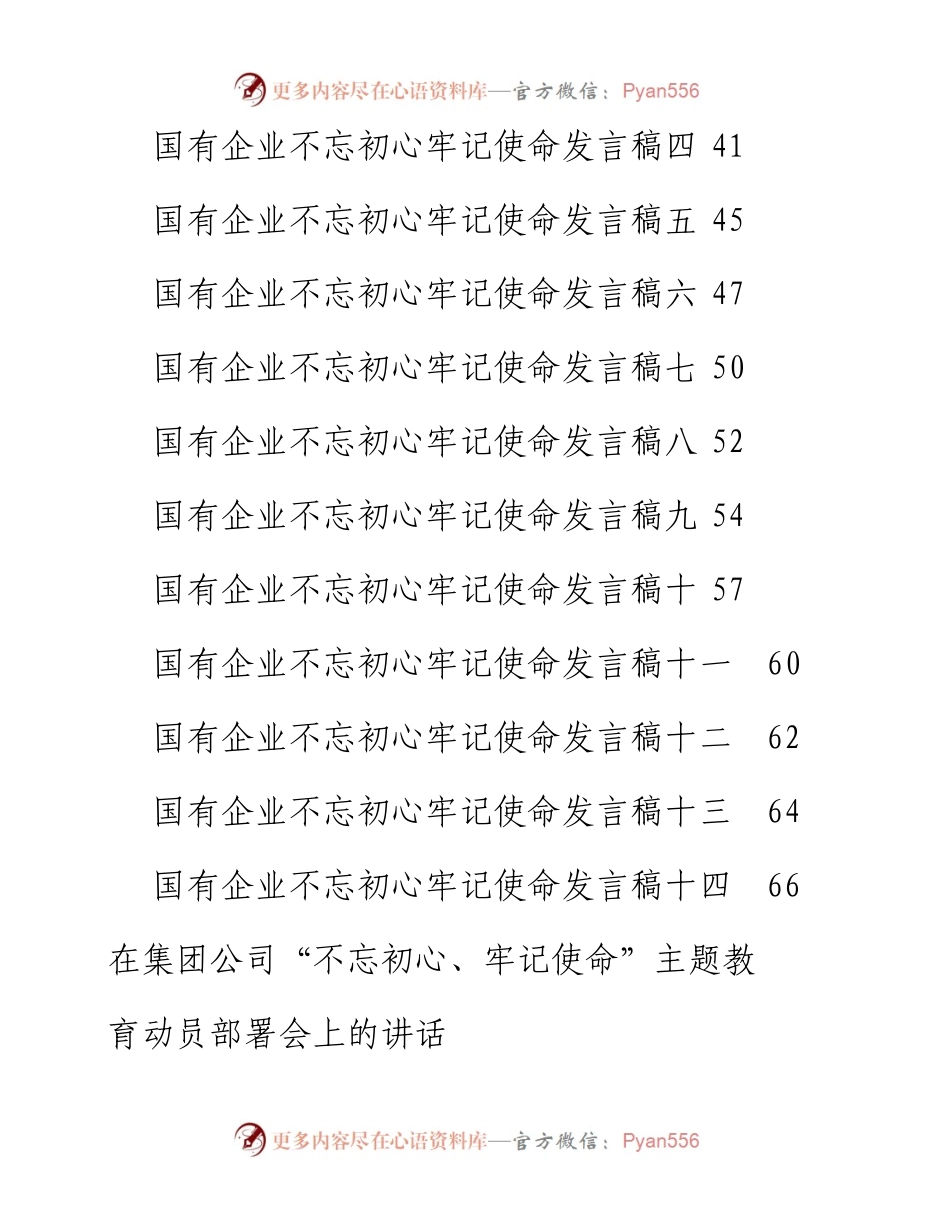 专题系列84（17篇）国企公司主题教育讲话、发言材料汇编.docx_第2页