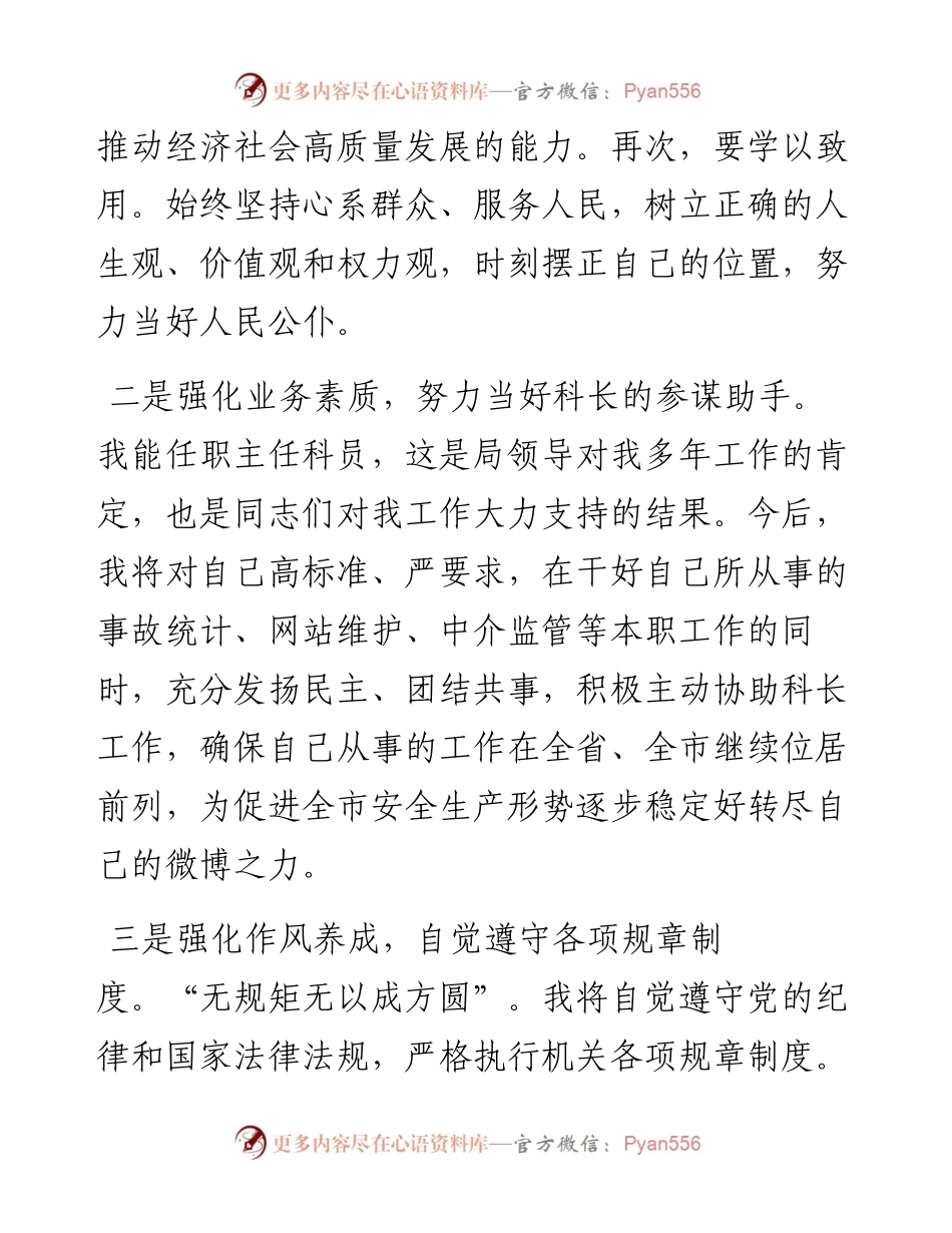 任前廉政谈话会上的表态发言材料.docx_第2页