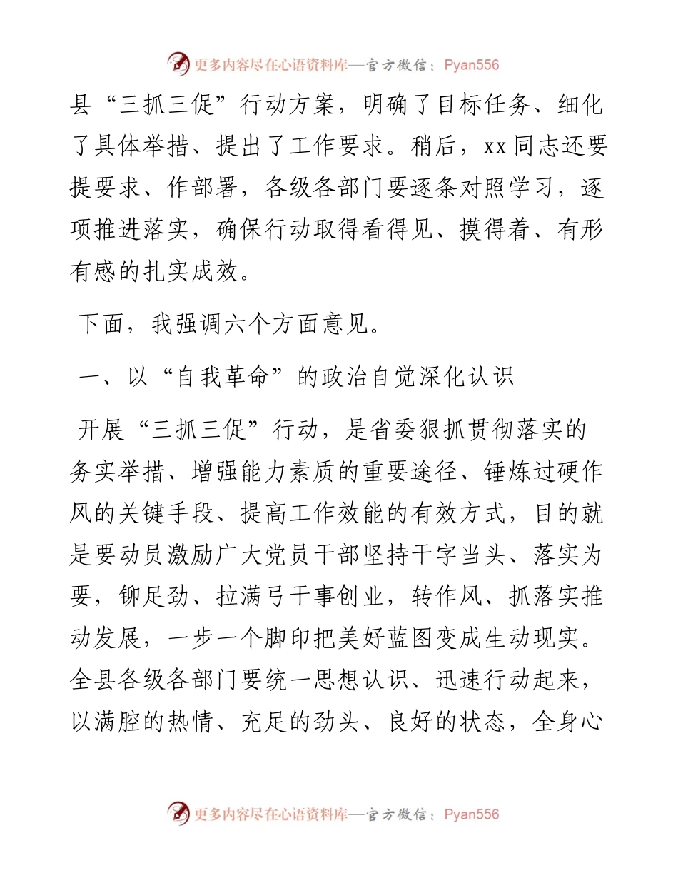 全县三抓三促行动动员部署工作会议讲话学习提升执行落实效能发展.docx_第2页