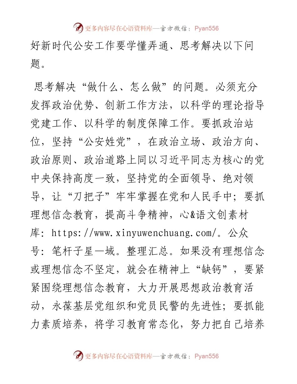公安机关开展夏季治安打击整治“百日行动”心得体会：叩问初心 坚守使命.docx_第2页