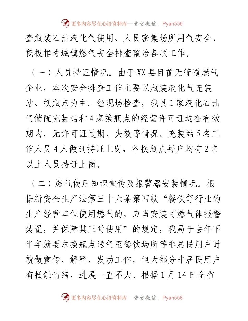关于城镇燃气安全排查整治工作进展情况.docx_第2页