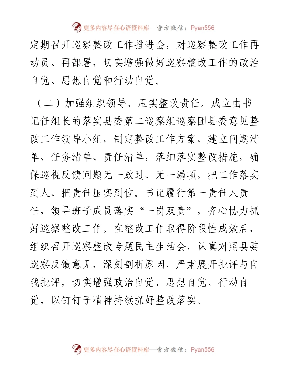 共青团县委员会关于巡察集中整改进展情况的报告.docx_第2页