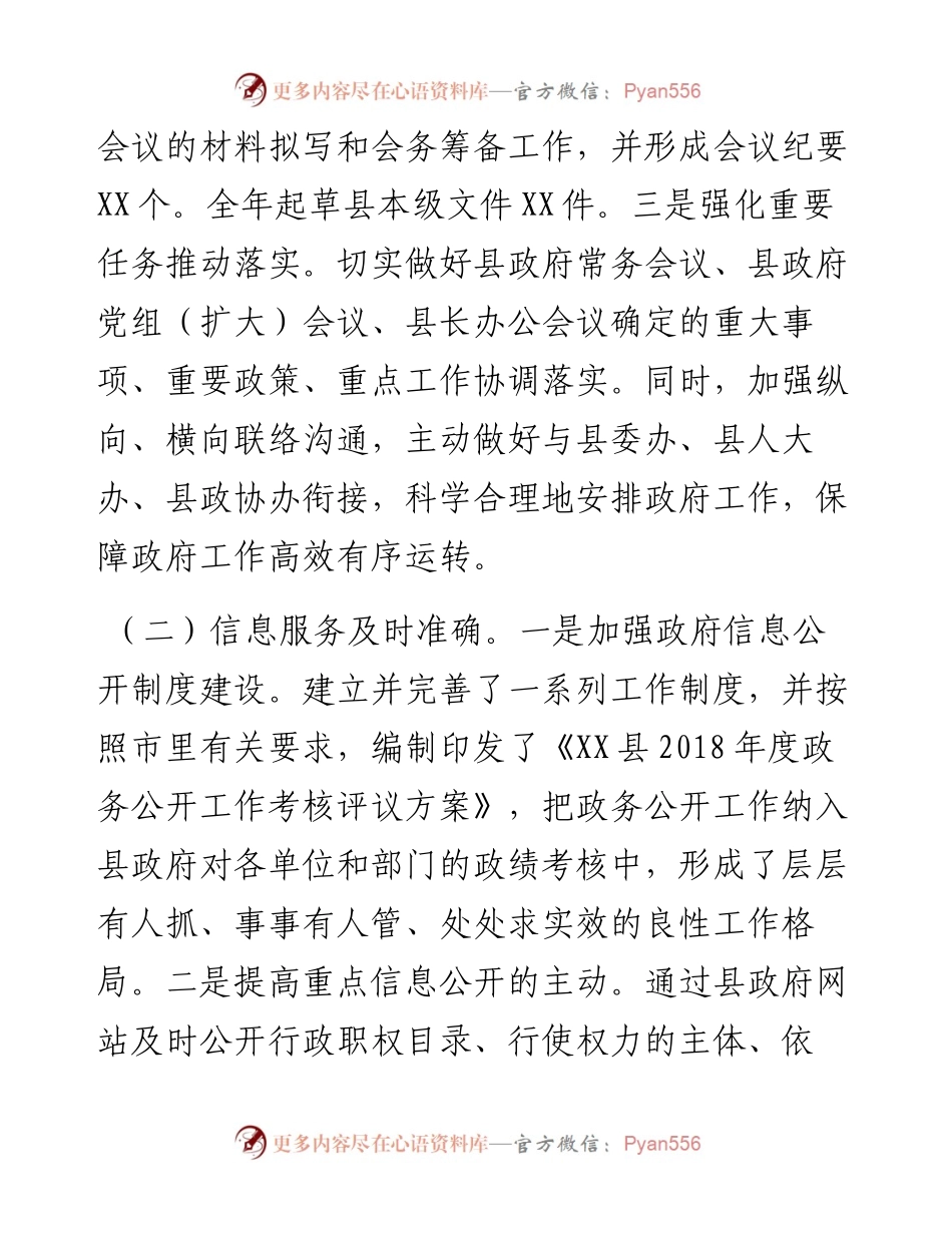 办公室工作总结（县政府办3）.docx_第2页
