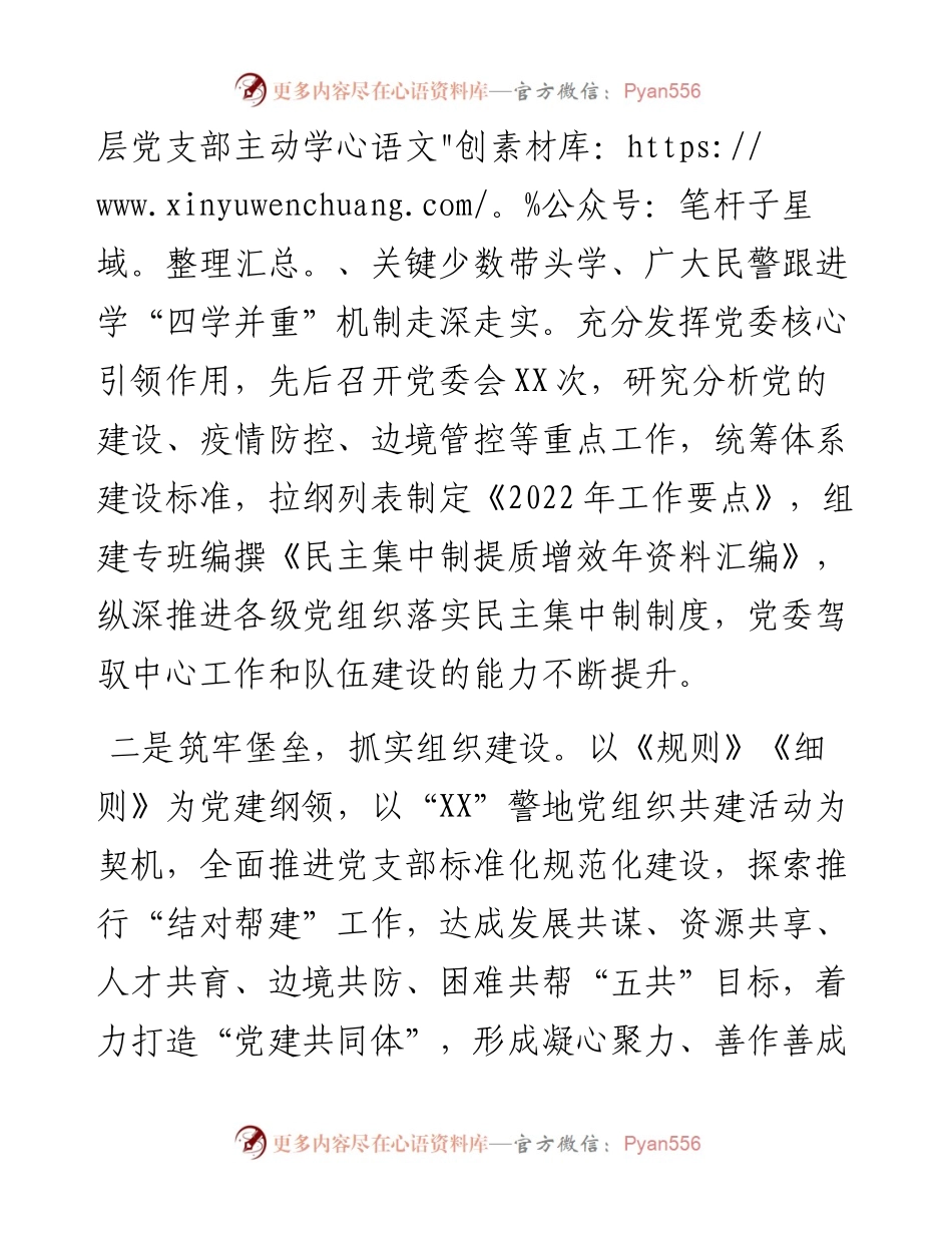 公安大队党委书记抓基层党建工作述职报告.docx_第2页