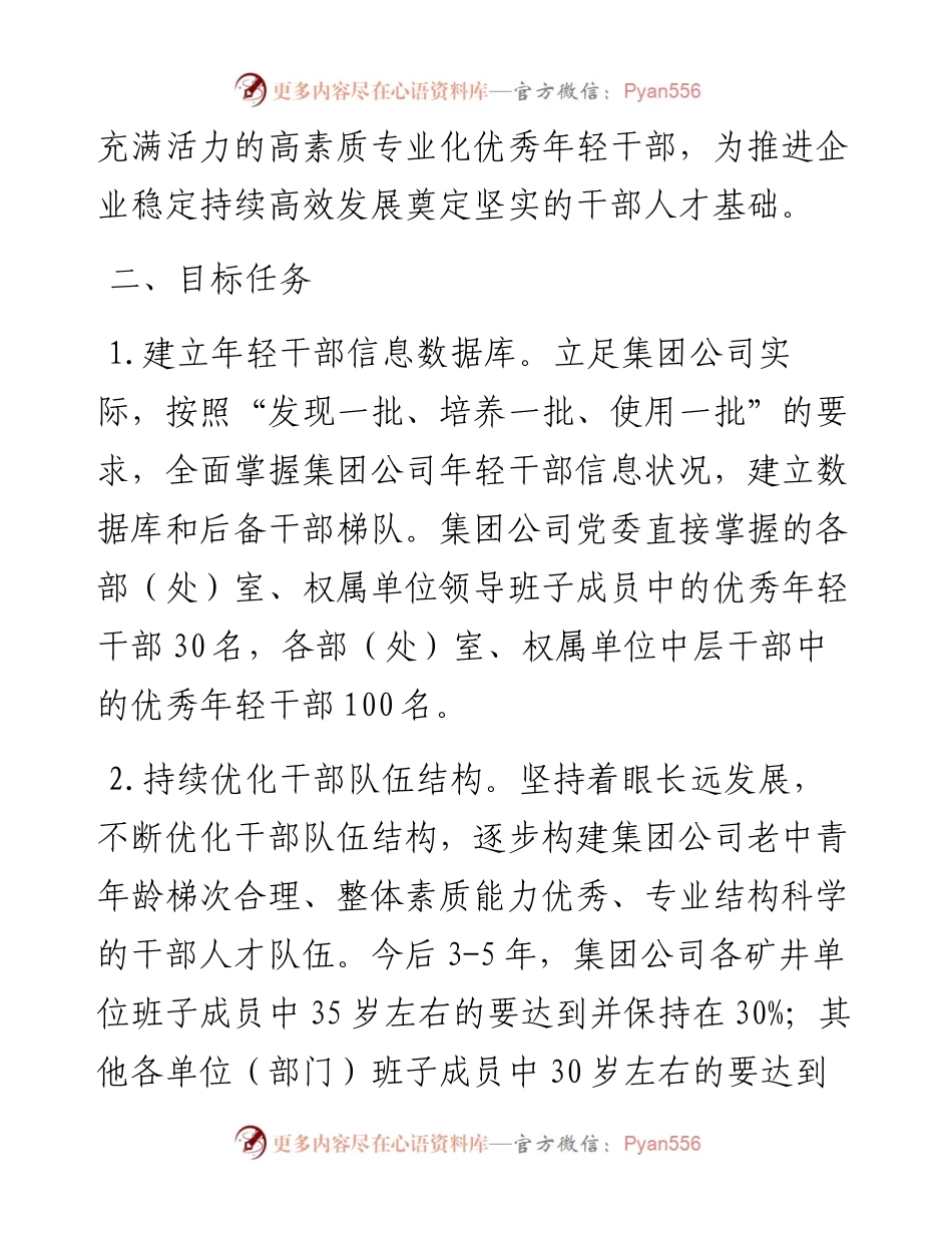 关于适应新时代要求大力发现培养选拔优秀年轻干部的中期规划方案.docx_第2页