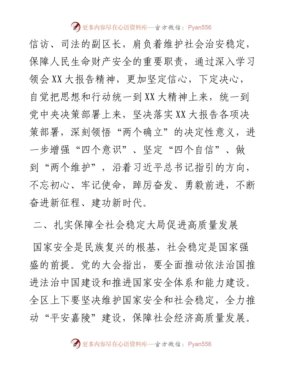 公安局长在党的二十大理论中心组上的讲话.docx_第2页