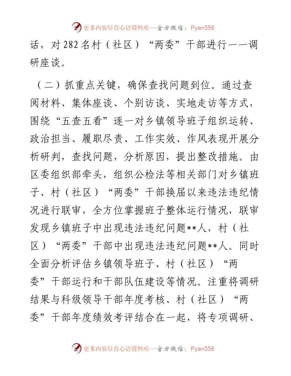 区换届“回头看”工作情况汇报.docx_第2页