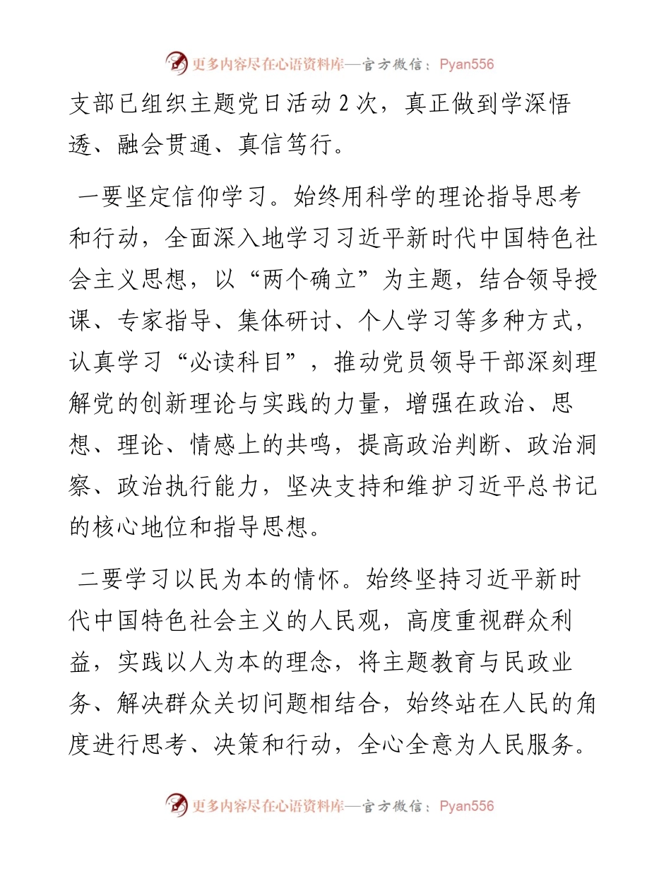 区民政局党支部开展主题教育工作情况总结报告.docx_第2页