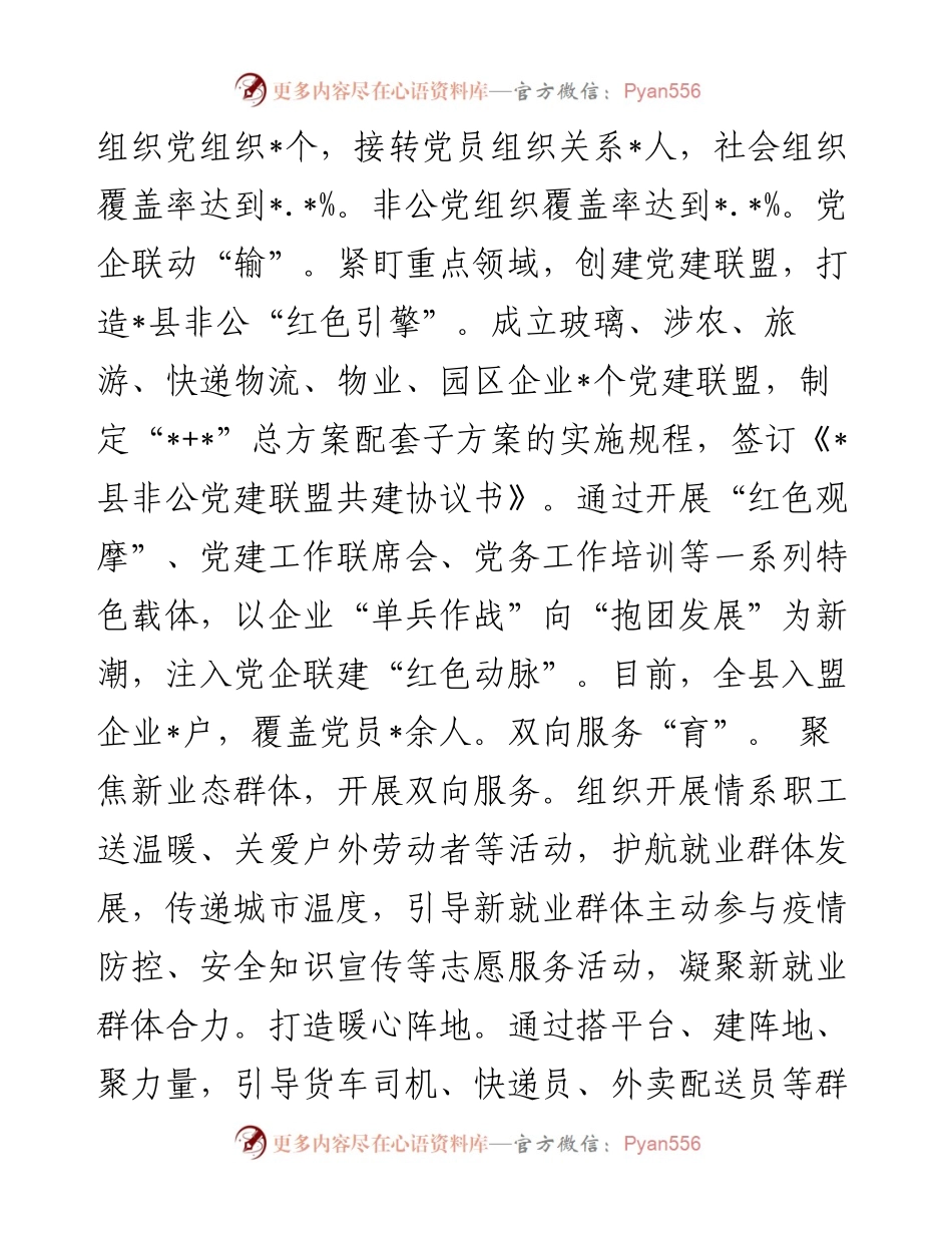 县两新组织党建工作开展情况汇报.docx_第2页