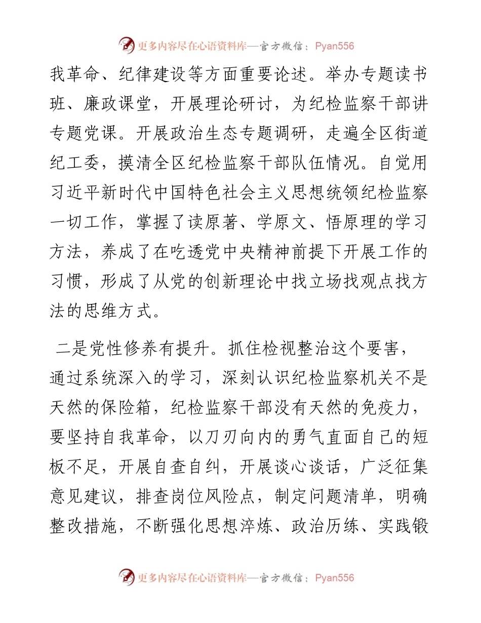 区纪委书记教育整顿党性分析报告.docx_第2页