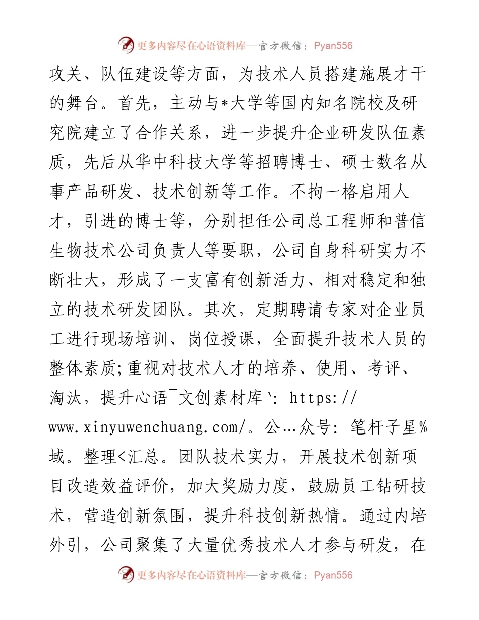 公司交流发言：科技创新提升企业核心竞争力.docx_第2页