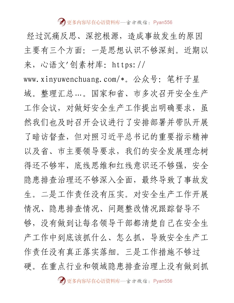 区长在全市安全生产工作会议上关于安全生产事故的检讨表态发言.docx_第2页